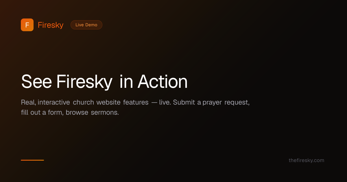 Live Demo — See Firesky in Action